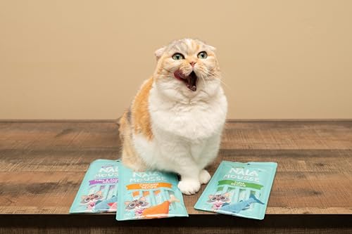 Natural Lickable Cat Squeeze Up Treat Variety Pack Mousse Wet Food Cat Puree Grain Free 24 Pack 12 oz. K73466