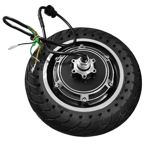 10'' Electric Scooter Front Tire with Hub Motor 48V 500W Brushless Wheel Replacement B12577