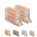 30 Egg Container Auto Rolling Egg Tray Storage (Gray) U77342
