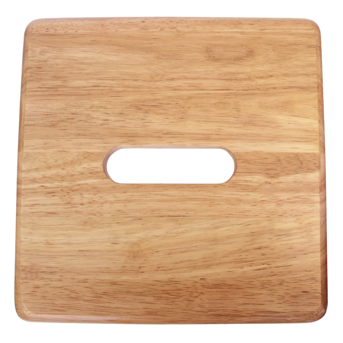 Solid Hardwood Wooden Step Stool, 12.25 Inches Height, Natural S129190