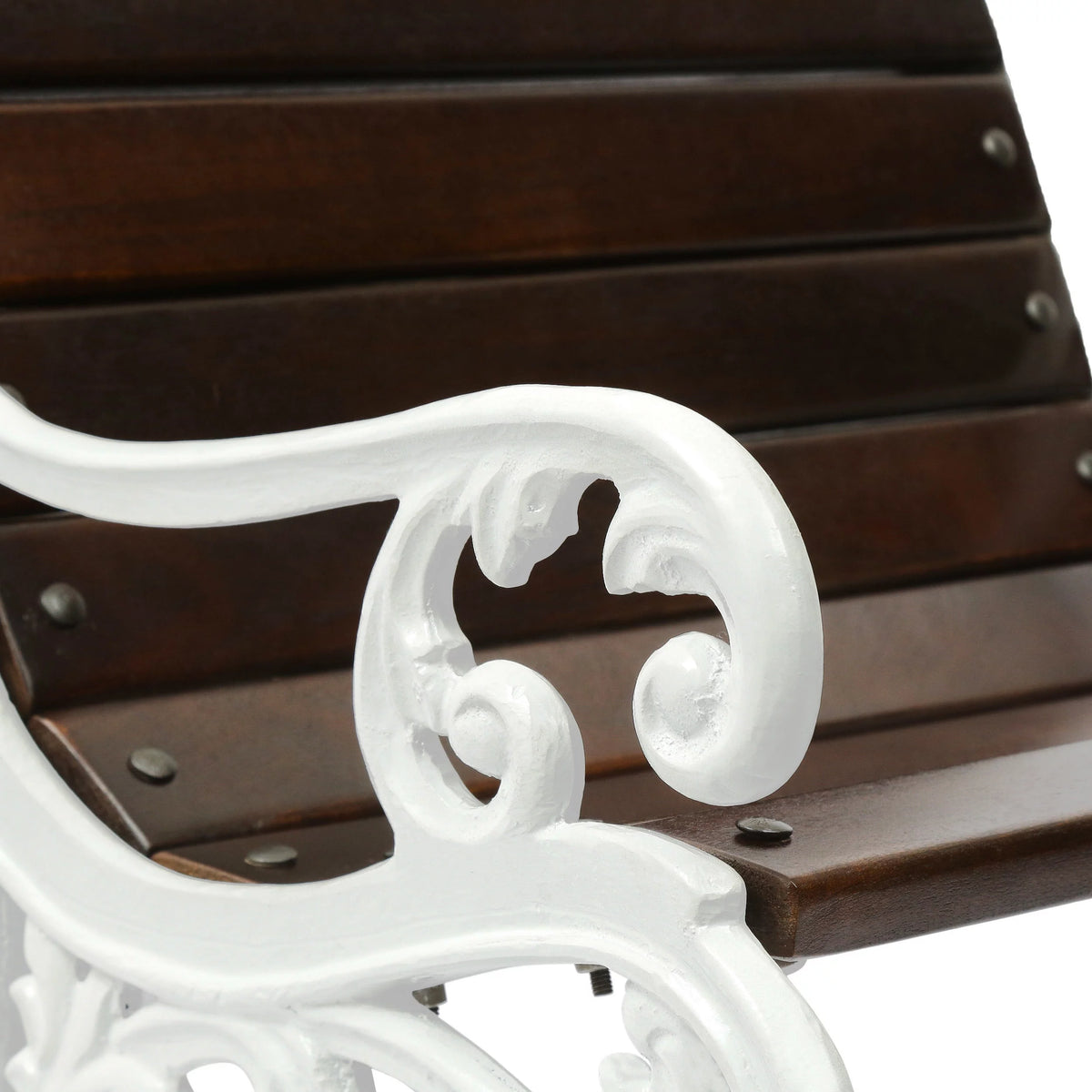 Handmade Mango Wood and Cast Iron Accent Chair M51616