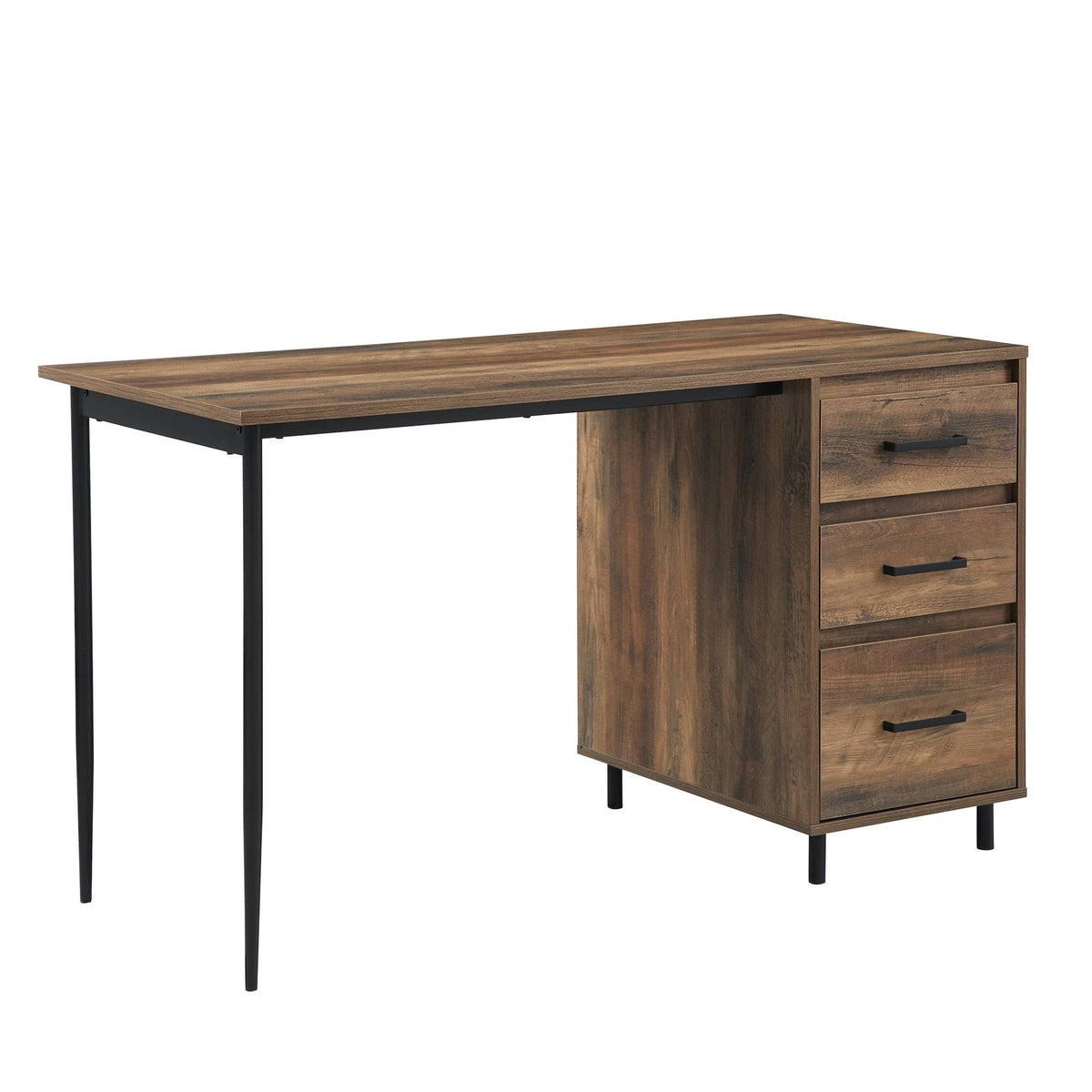 52-Inch 3-Drawer Dark Walnut Desk W578346