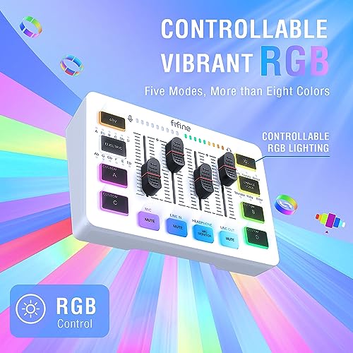 Gaming Audio Mixer with XLR Microphone Interface E776447