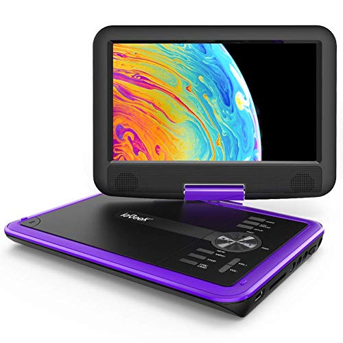 11.5" Portable DVD Player with Rechargeable Battery, Red H400