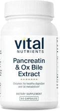 Pancreatin & Ox Bile Extract 500mg Digestive Enzymes 60 Capsules B38975