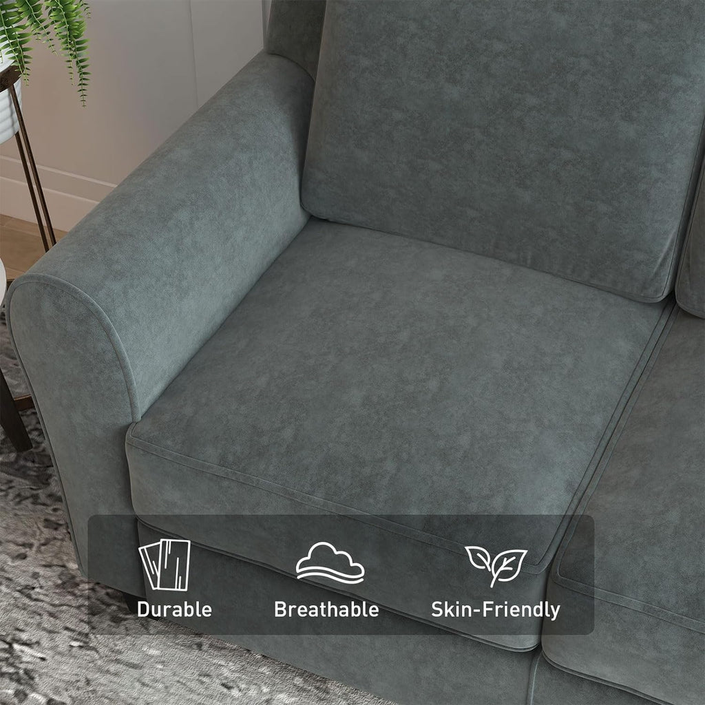Grey 3 Seater Sofa Couch E788