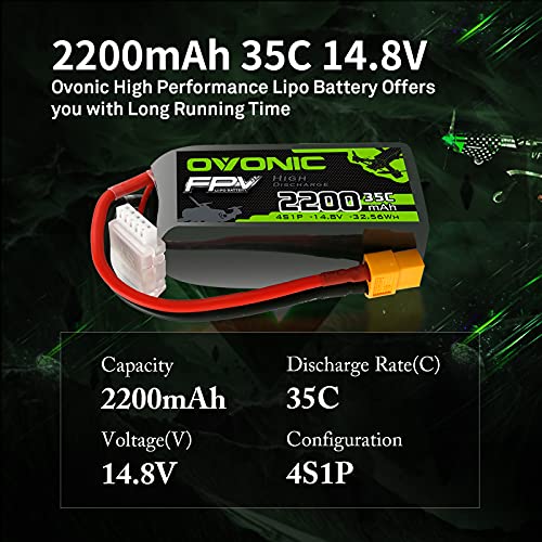 4s 2200mAh 14.8V Lipo Battery with XT60 Connector G600656