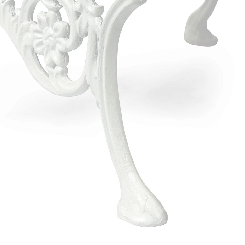 Handmade Mango Wood and Cast Iron Accent Chair M51616