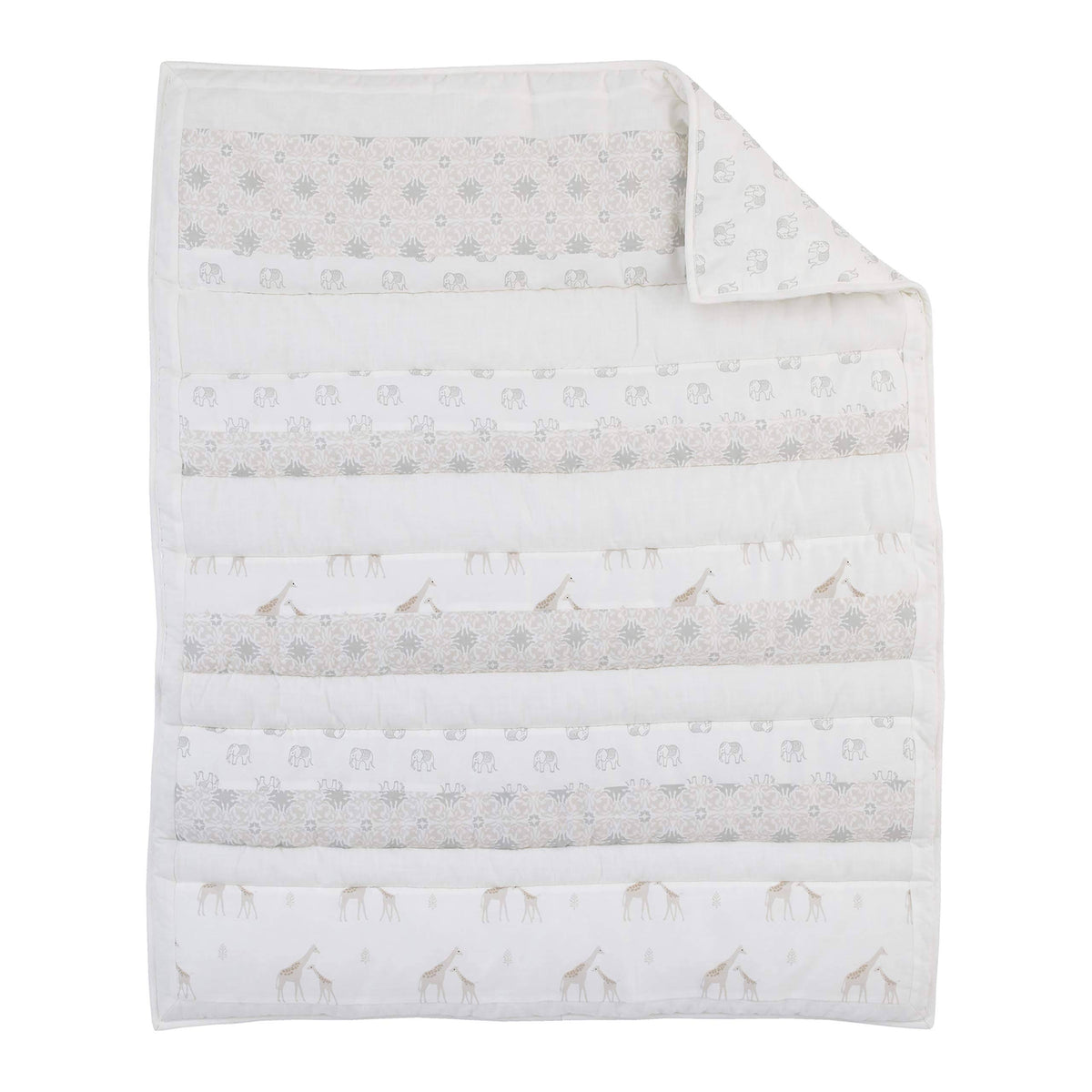 Grey/Taupe Ivory Safari Comforter N705