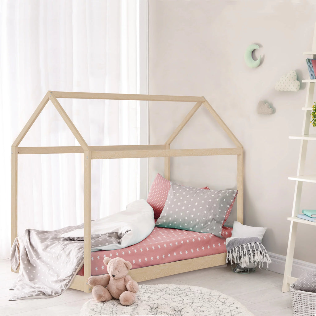 Pink Canopy Twin Bed N85291