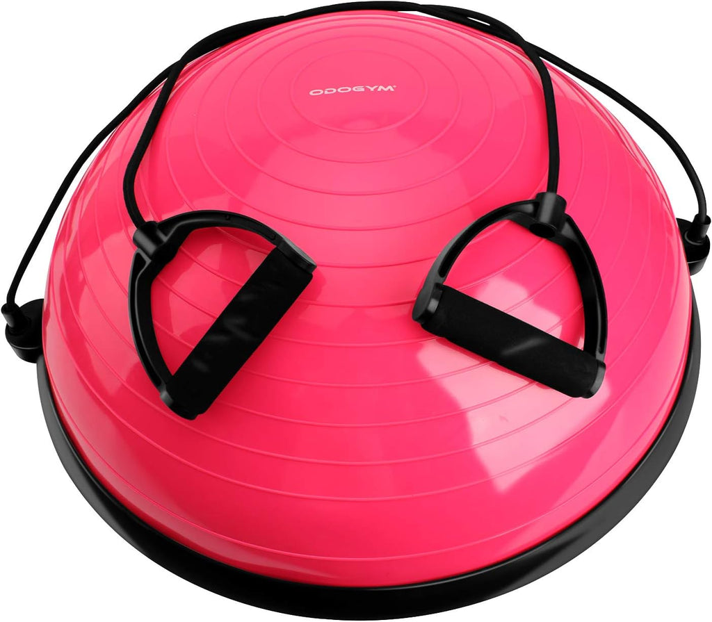 Yoga Balance Ball Half Ball with Resistance Bands with Foot Pump Pack of 2 N552970