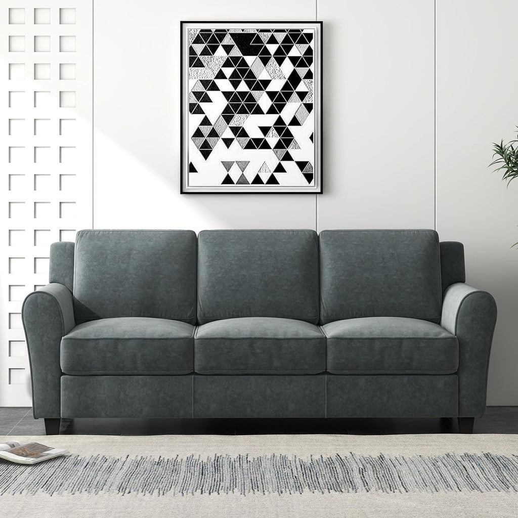 Grey 3 Seater Sofa Couch E788