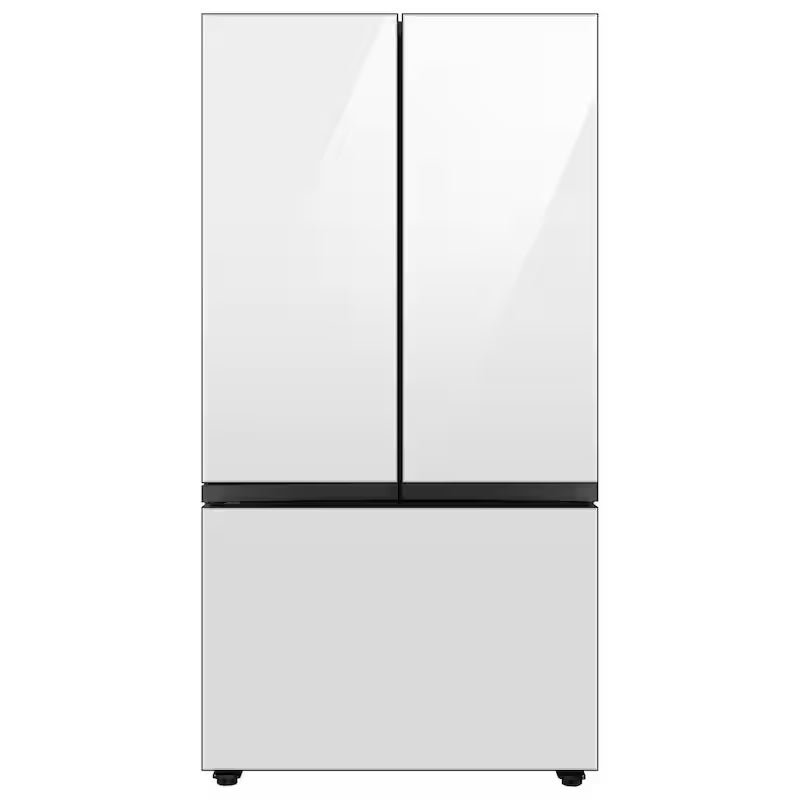 White Glass Top Panel for 3-Door French Door Refrigerator L751939