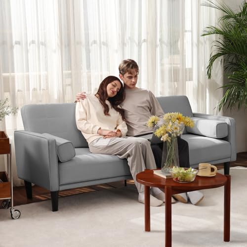 Beige Recliner Loveseat Sofa with Washable Cover F782986