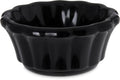 Black Melamine Scalloped Ramekin, 2 oz, Pack of 48 E658615