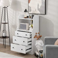 White 3 Drawer Wood Dresser Q80948