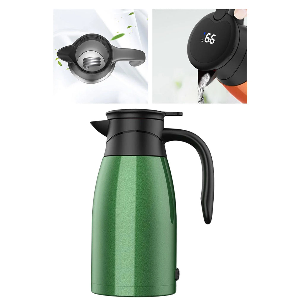 Green 12V Portable Car Kettle Q871918