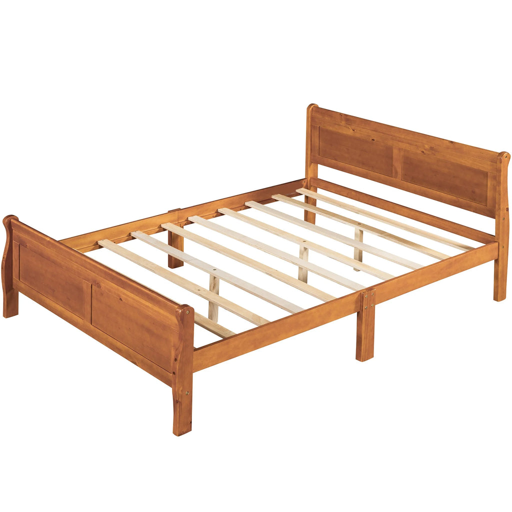 Full Size Wood Platform Bed T702496