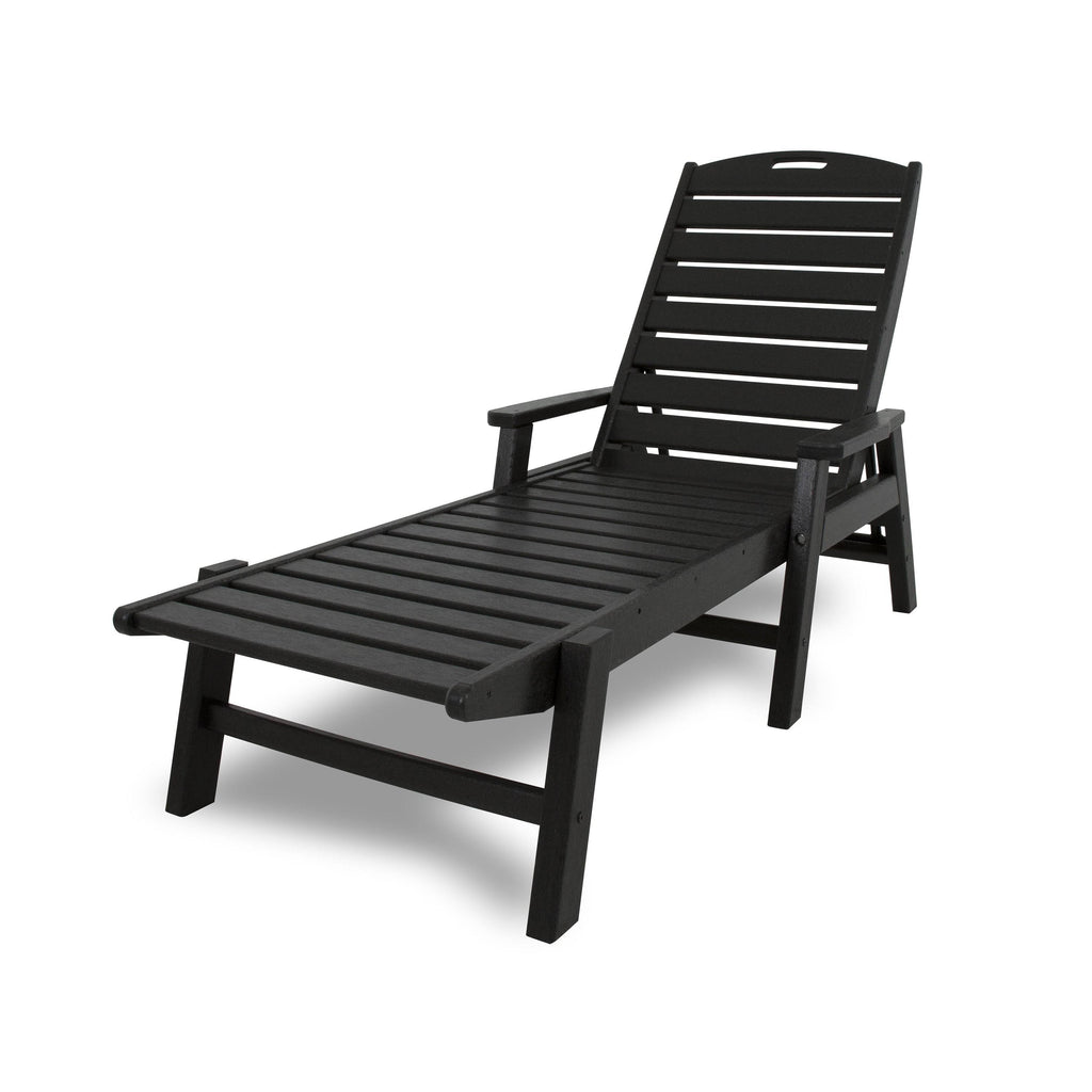 Teak Nautical Chaise with Arms B909