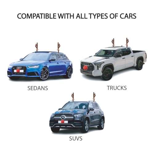 Reindeer Antlers for Cars with Nose and Tail F50179