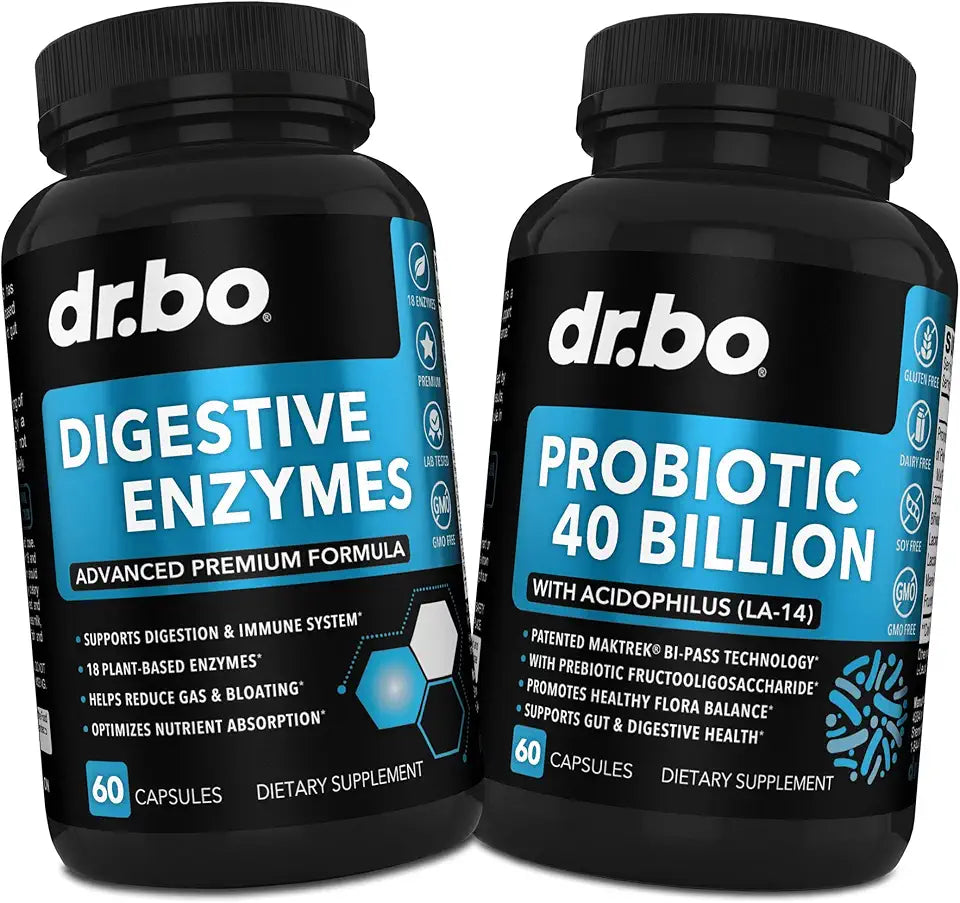 Digestive Enzymes Probiotic 40 Billion CFU Capsules B4415