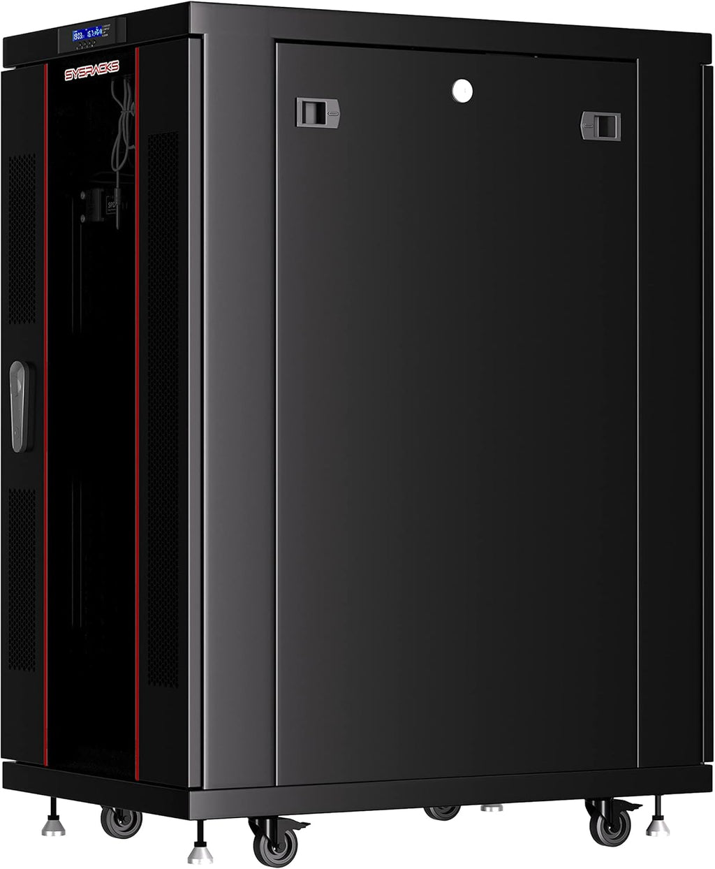 22U Locking Server Rack Cabinet on Casters with Cooling Fan N1148