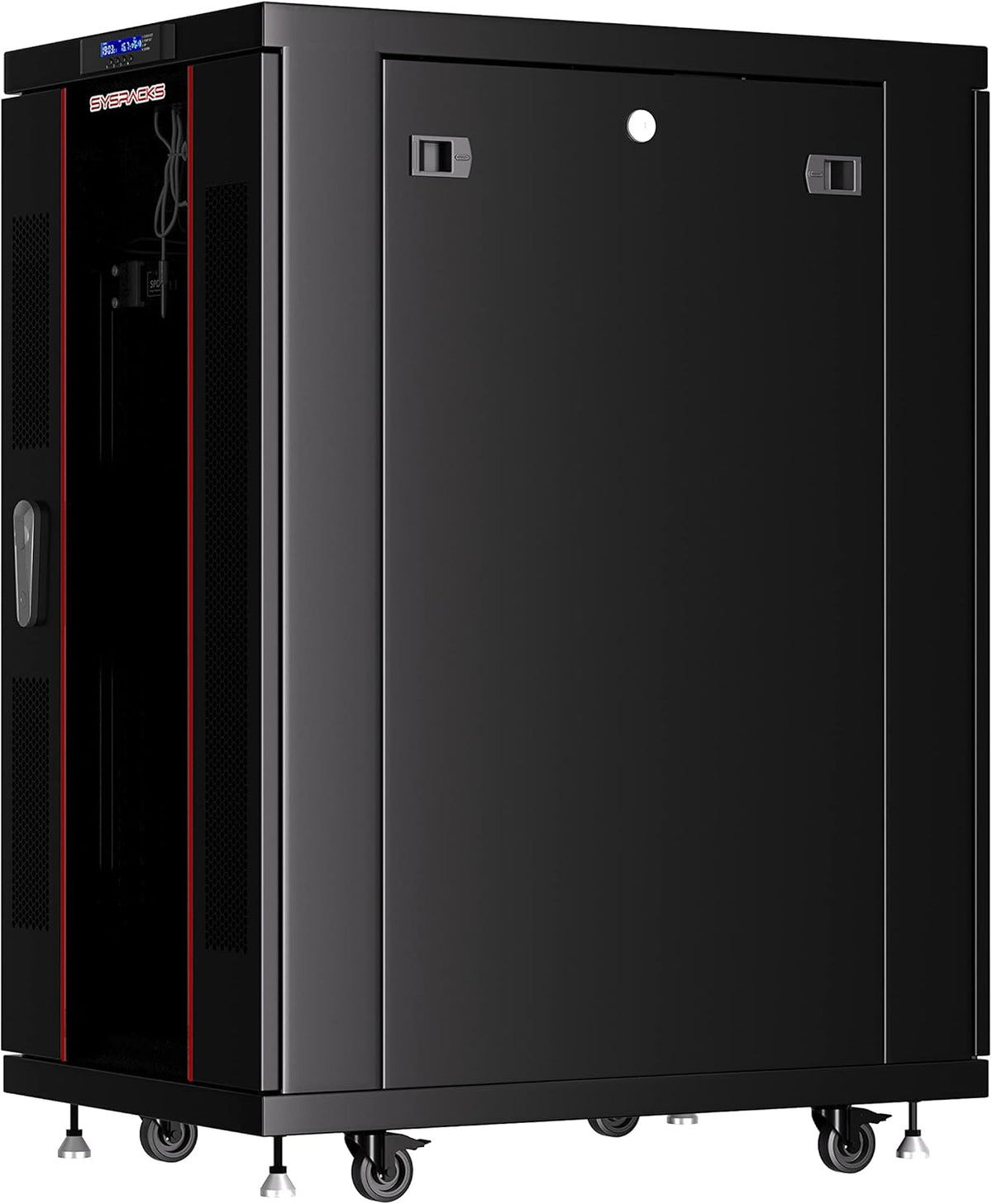 22U Locking Server Rack Cabinet on Casters with Cooling Fan N1148