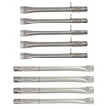 4 BBQ Gas Grill Tube Burner & 5 Heat Shield Plate Replacement Parts D221937