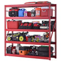 5-Tier Steel Garage Storage Shelving Unit in Red Z238616