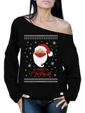 Off Shoulder Christmas Sweater S4006