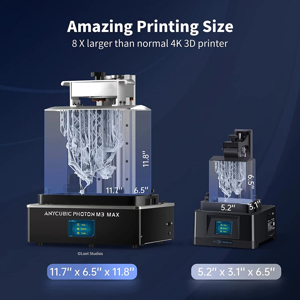 LCD 3D Printer 11.7'' x 6.5'' x 11.81'' Q758