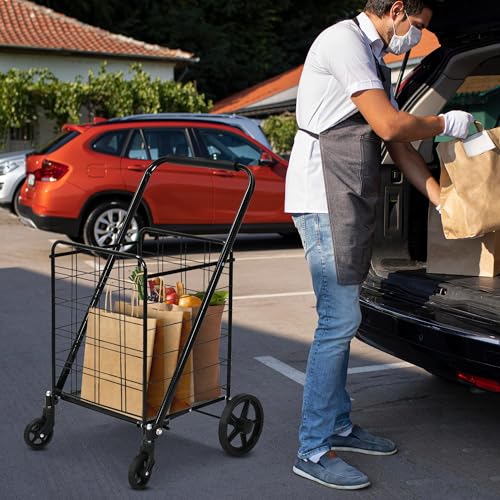 Folding Shopping Cart with Wheels B11700