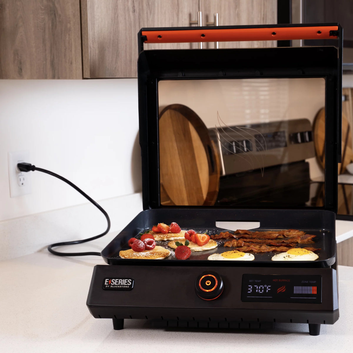 Electric Tabletop Griddle with Hood Y445111