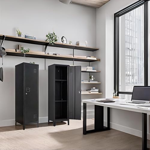 Metal Locker with Doors and Shelves B417