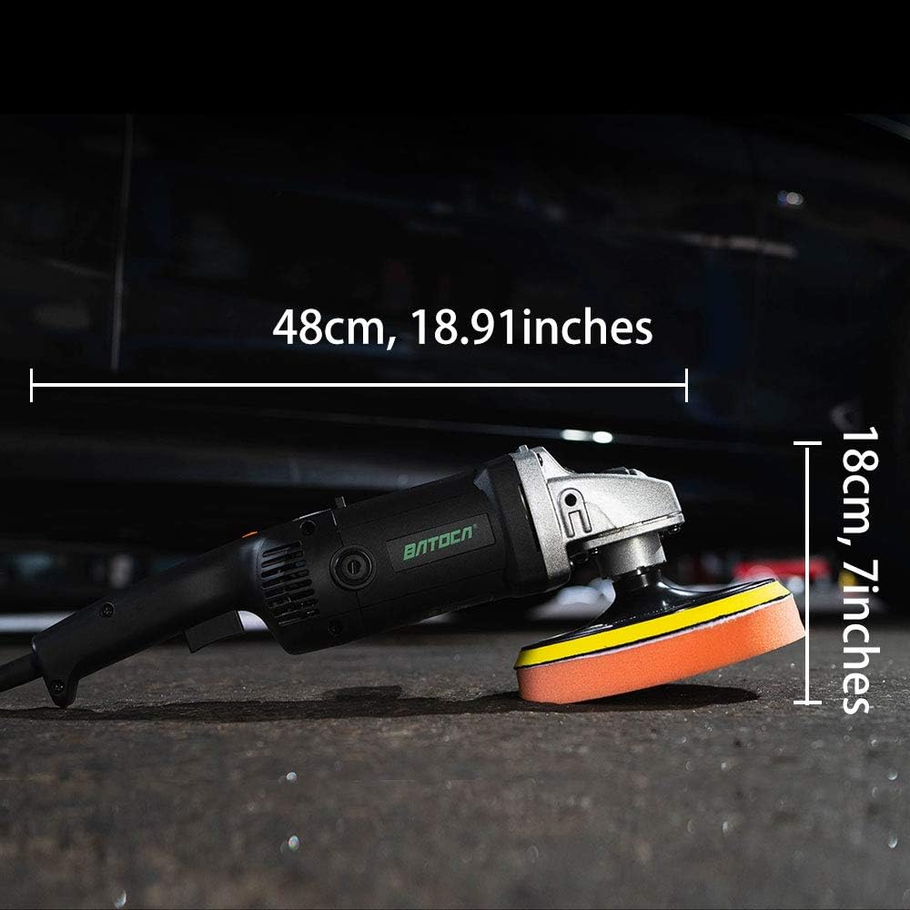 7 Inch 1200W Variable Speed Rotary Car Polisher R1901