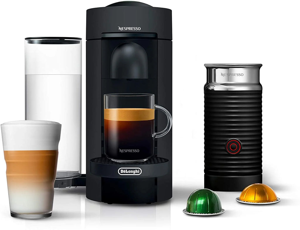 Matte Black Coffee and Espresso Machine with Milk Frother R80388