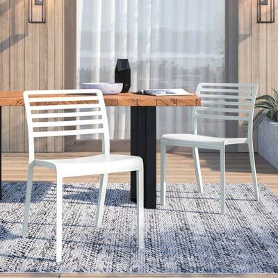 White Side Chair Set of 2 I281