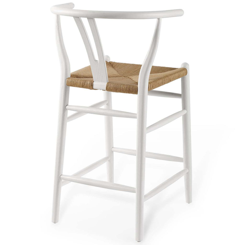 White Wood Counter Stool A774