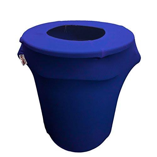 Lilac Stretch Spandex Trash Can Cover, 32 gal. Round G5982
