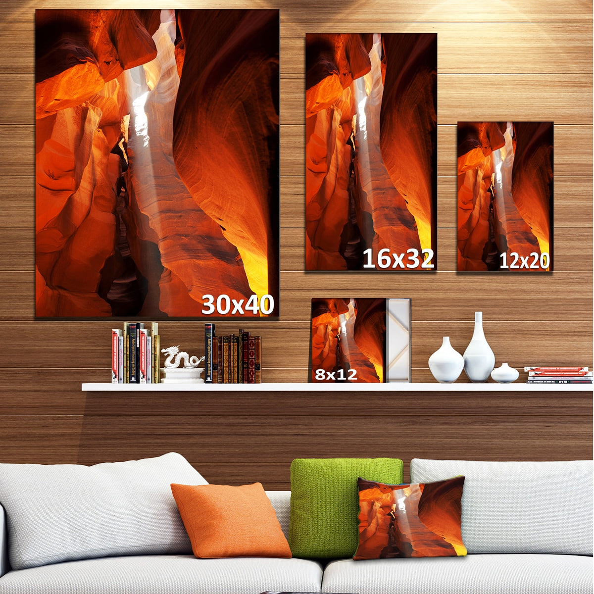 4 Piece Photographic Print on Wrapped Canvas Set V1010