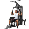 Black 150 Lbs Weight Stack Workout Station F1890