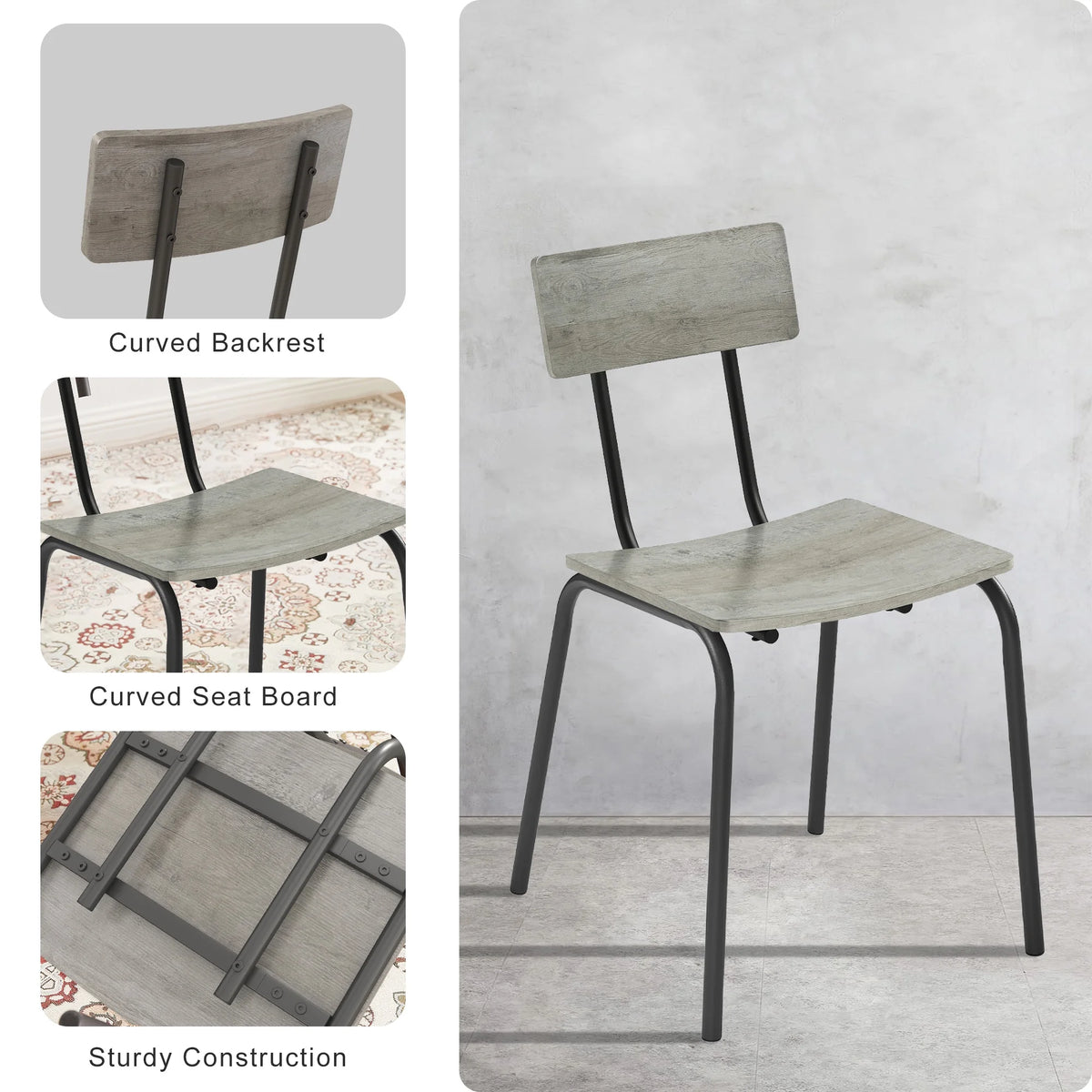 5-Piece Dining Table Set with Chairs F19525