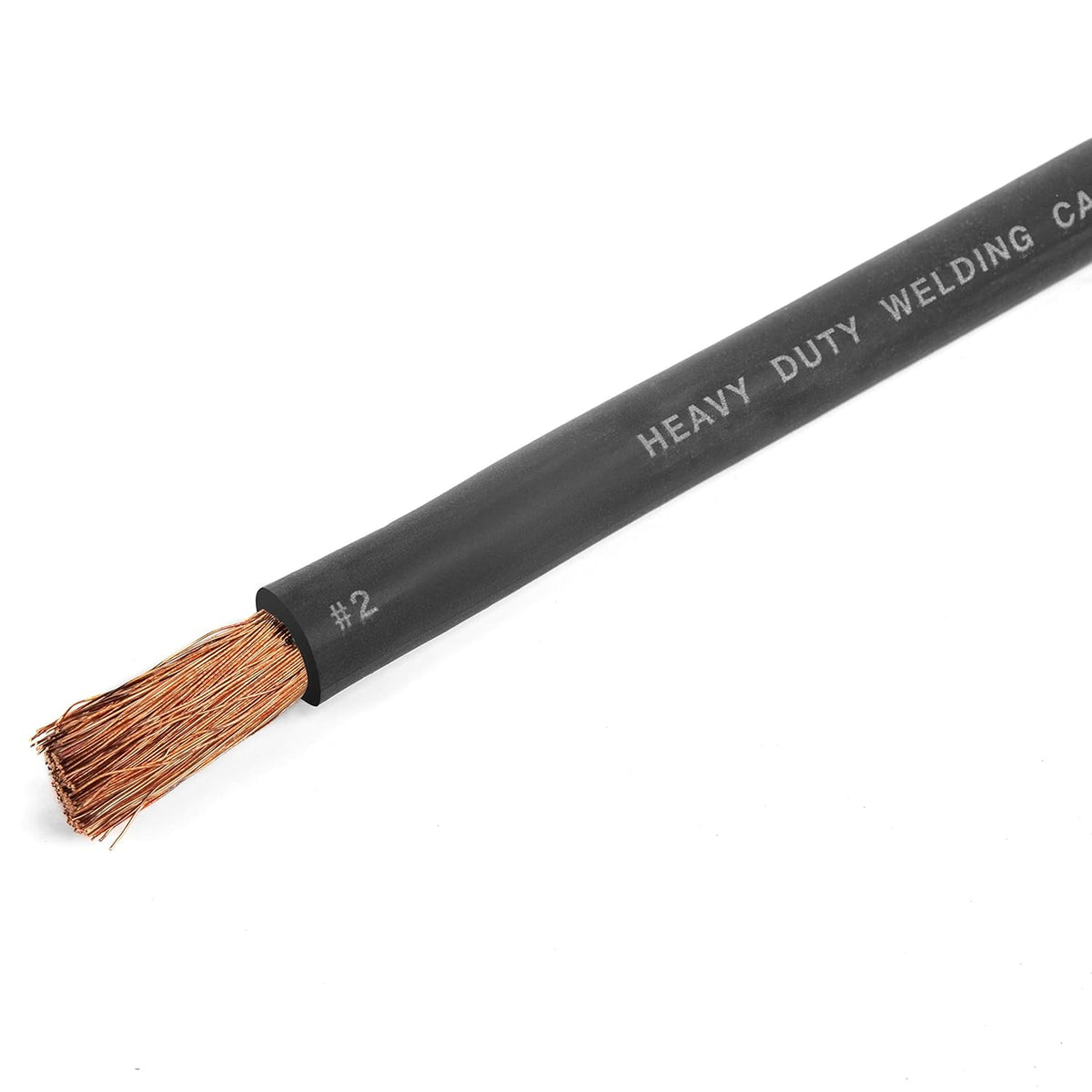 2 Gauge Extra Flexible Welding Cable 600 VOLT Black 25 Feet K6414