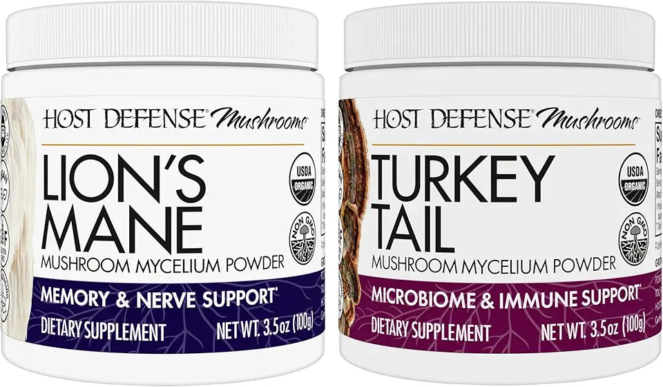 Lion's Mane & Turkey Tail Mushroom Powder 3.5 oz X354876