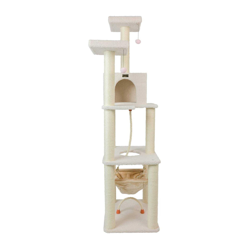 Ivory Wood Cat Tree W81386