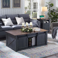 48" Lift Top Coffee Table with Sliding Barn Door G73156