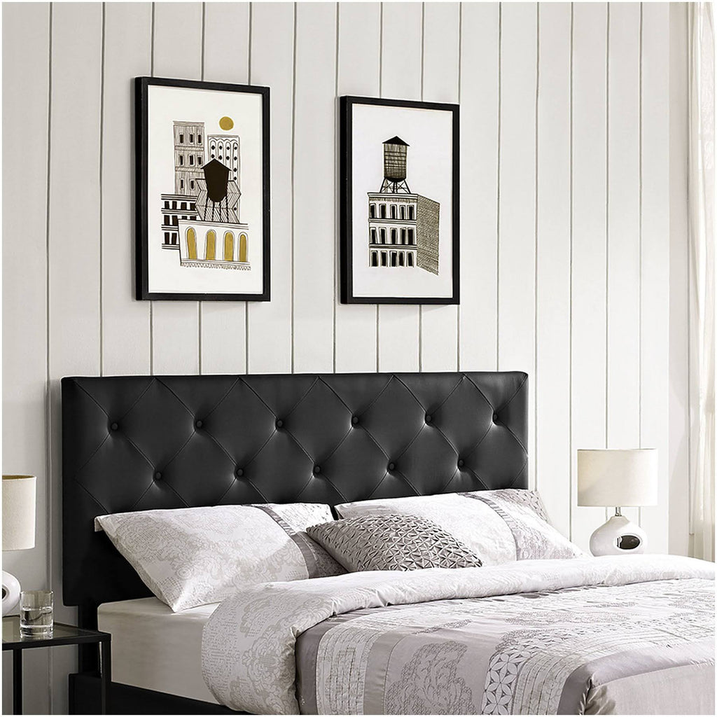 Black King Vinyl Headboard M742