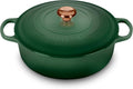 6.75-quart Enameled Cast Iron Round Wide Oven with Copper Knob C4868