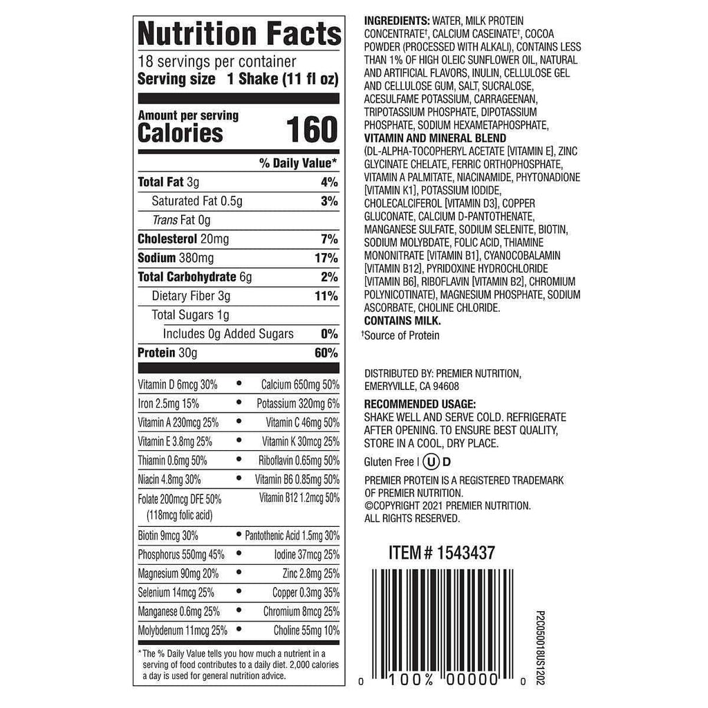11 Fl. Oz Protein Shakes Variety Sampler Pack, 12 Pack W189