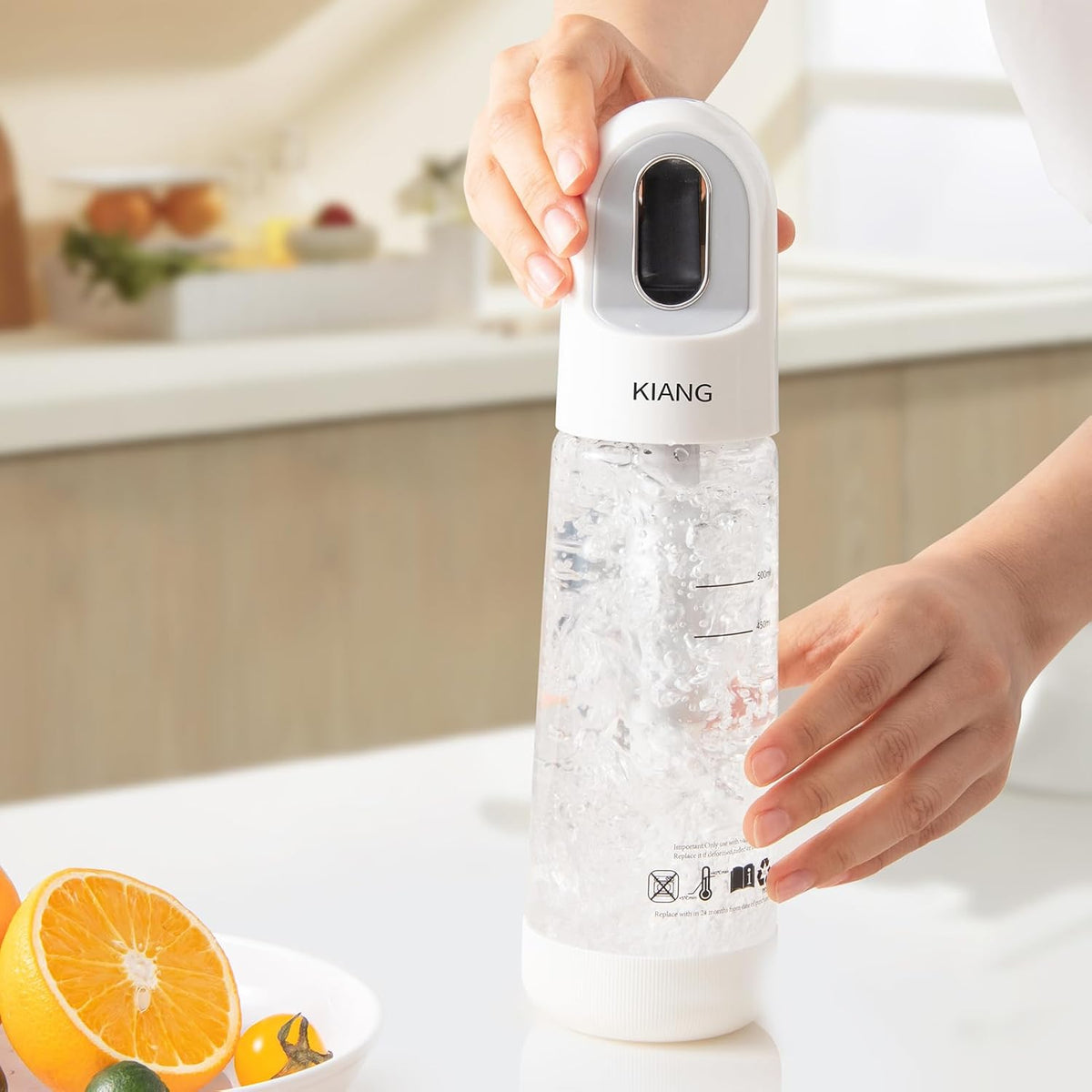 White Soda Maker Compatible With 8 Grams CO2 Charger Y5245